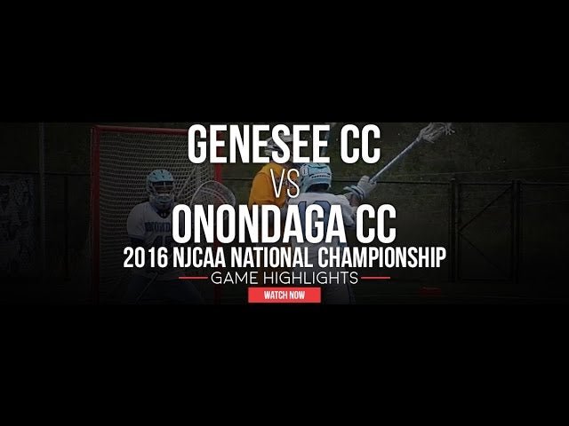 Genesee CC vs Onondaga CC - Lax.com