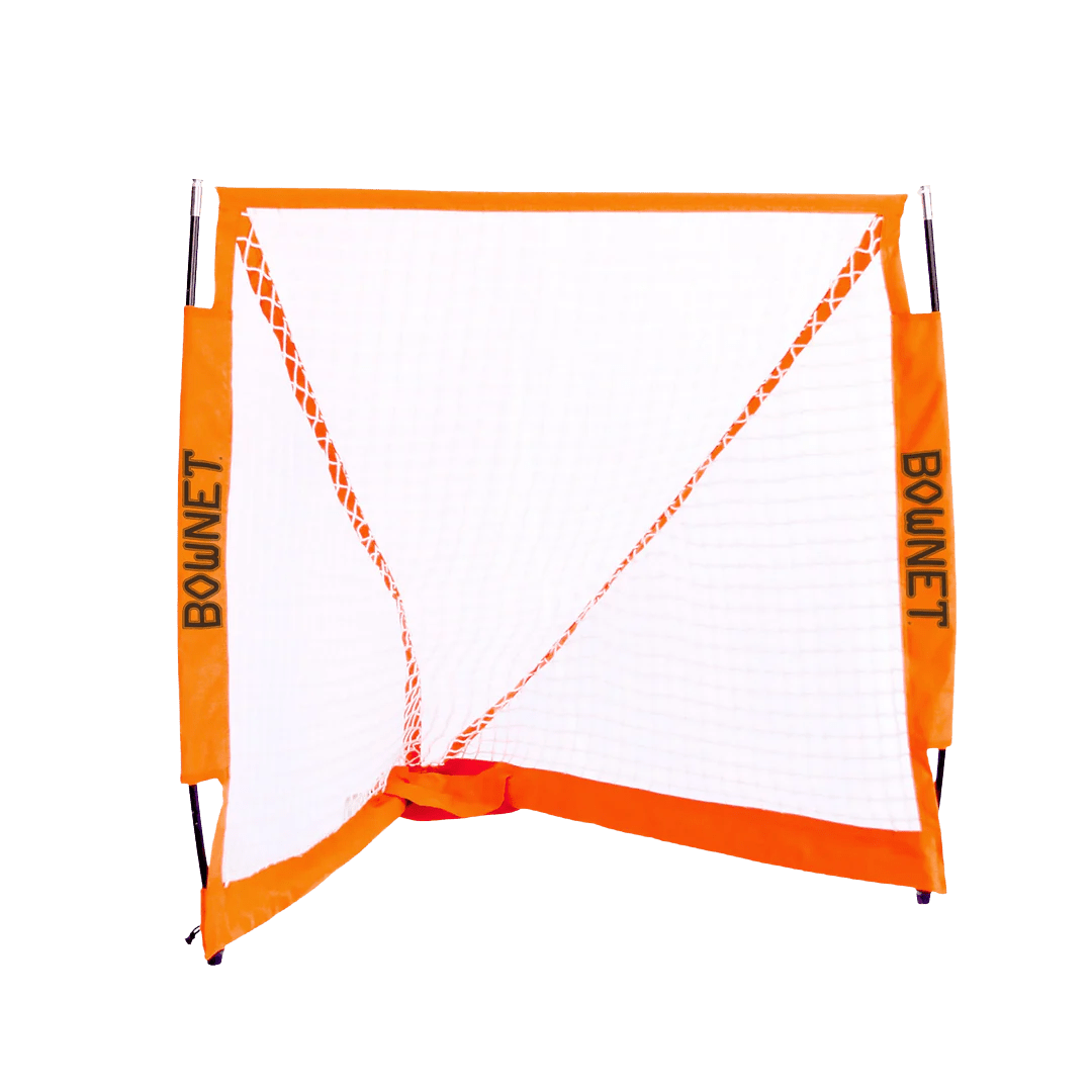 BowNet Portable Box Lacrosse Goal Goals Orange Lax.com