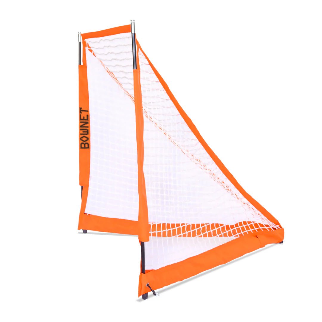 BowNet Portable Box Lacrosse Goal Goals Orange Lax.com