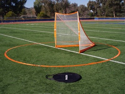 BowNet Portable Men's Lacrosse Crease Goal Crease Orange Lax.com