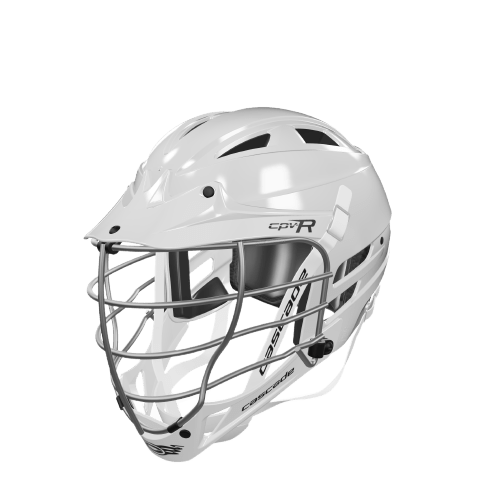 Cascade Beginner Lacrosse Helmet CPV - R Helmet White Lax.com