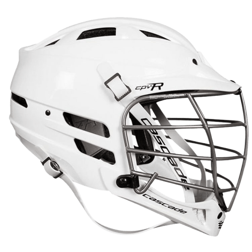 Cascade Beginner Lacrosse Helmet CPV - R Helmet White Lax.com