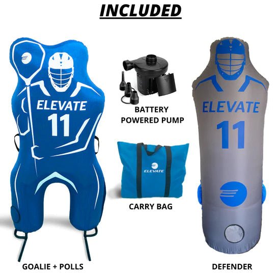 Elevate Sports 11th Man Pack - Goalie Pro + Defender Pro Lacrosse Dummy Pack Training Equipment Lax.com