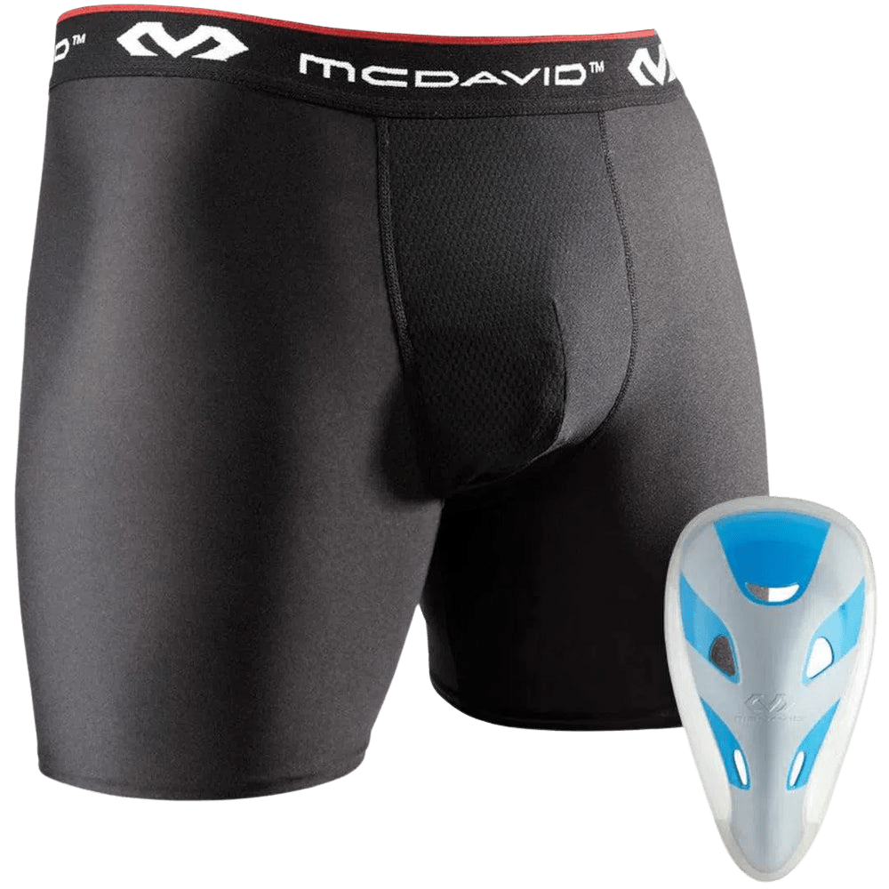 McDavid Performance Boxer with FlexCup Athletic Cups Black Lax.com