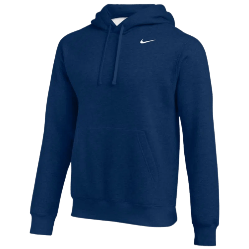 Nike Team Club Pullover Hooded Sweatshirt Apparel Tops Navy - 419 Lax.com