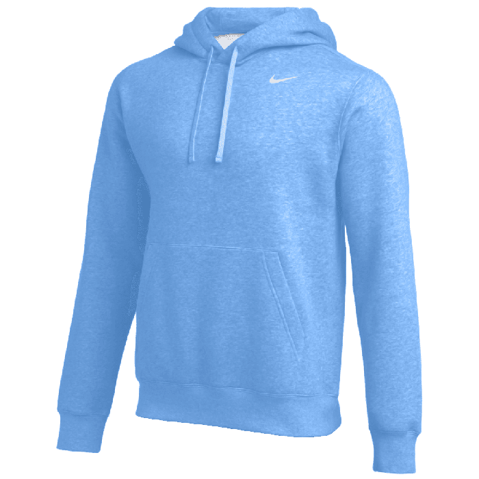 Nike Team Club Pullover Hooded Sweatshirt Apparel Tops Blue - 448 Lax.com