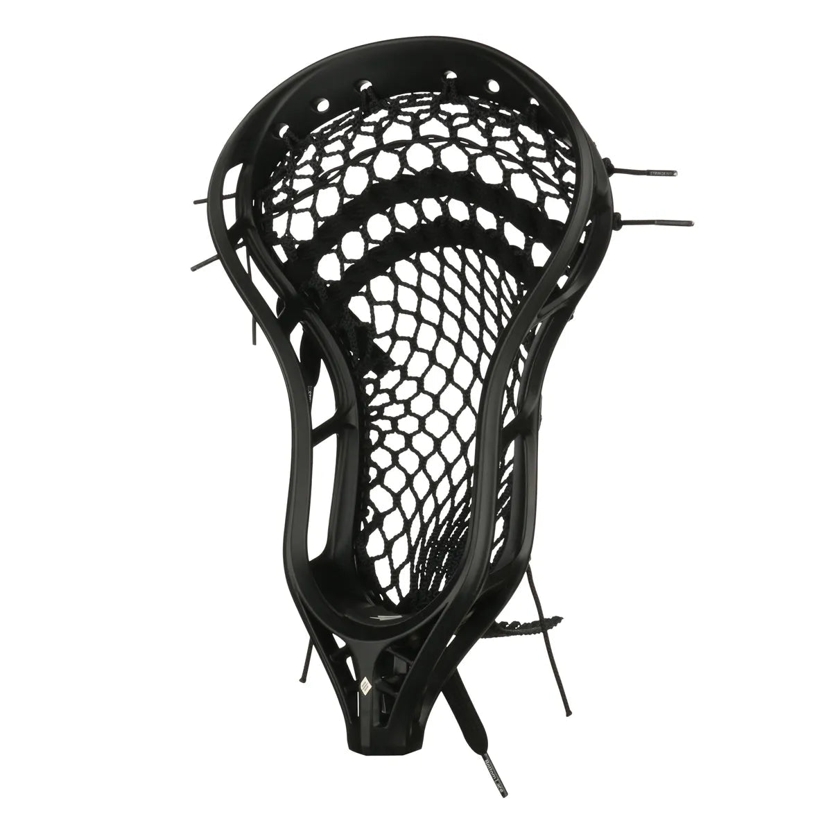 StringKing Mark 2V Strung Lacrosse Head Men's Pre - Strung Heads Black Lax.com