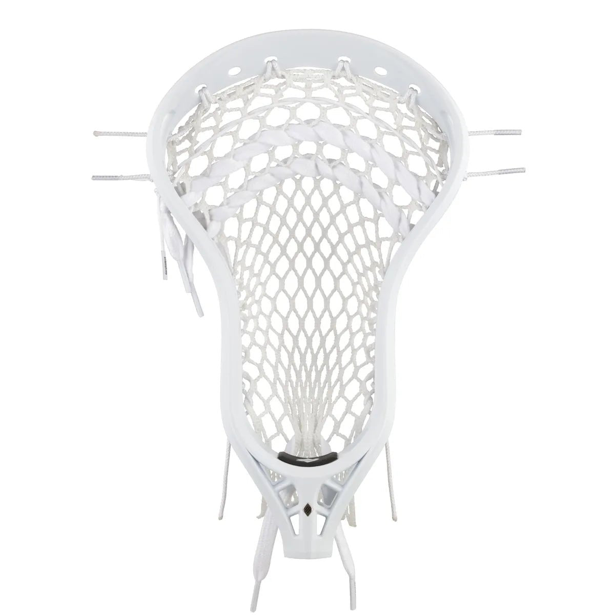 StringKing Mark 2V Strung Lacrosse Head Men's Pre - Strung Heads White Lax.com