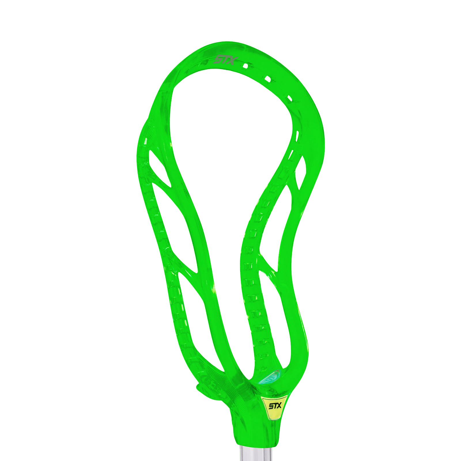 STX Stallion Prism Lacrosse Head Men's Head Neon Green Lax.com