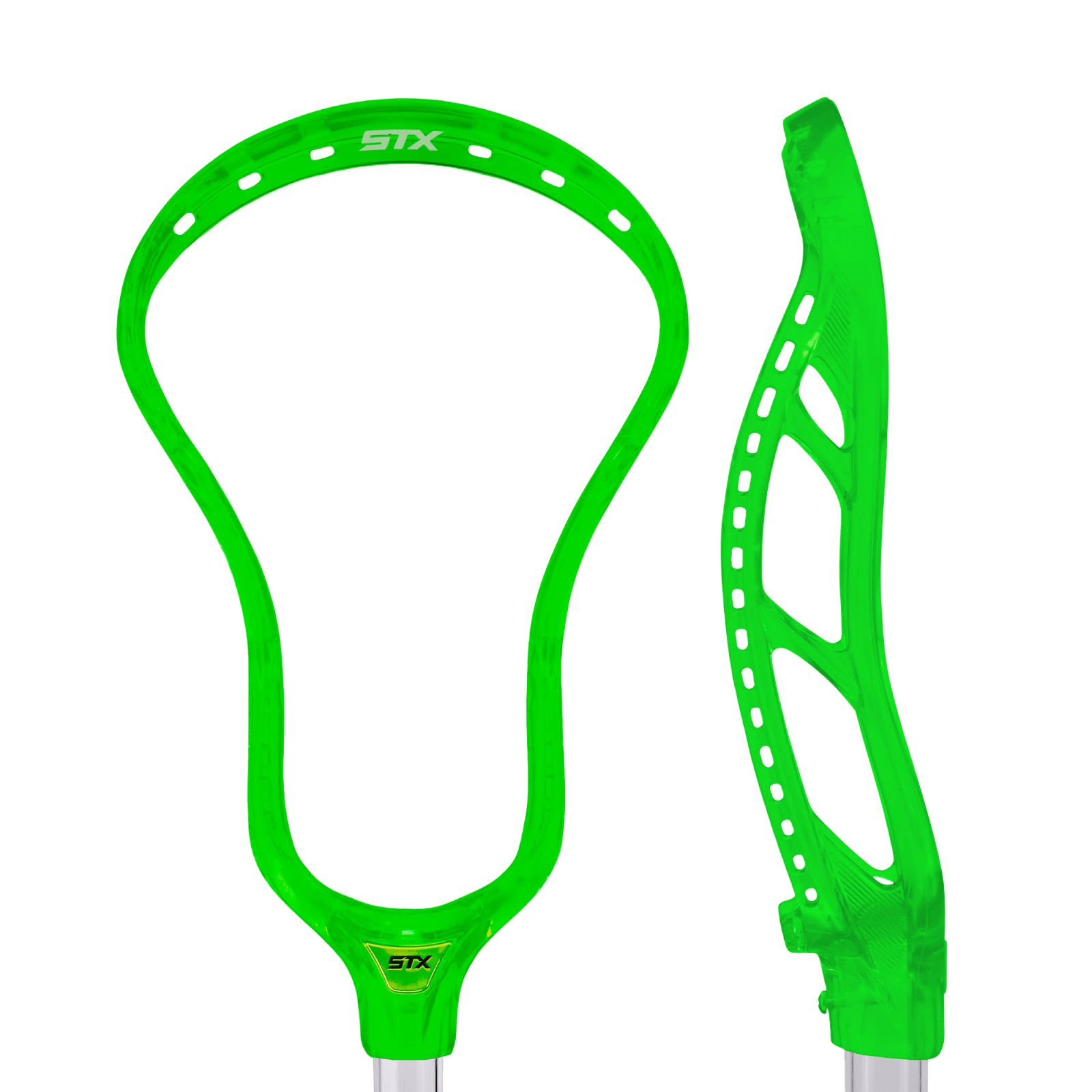 STX Stallion Prism Lacrosse Head Men's Head Neon Green Lax.com