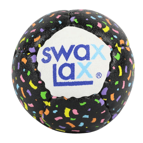 SwaxLax Practice Ball Lacrosse Balls Black Confetti Lax.com