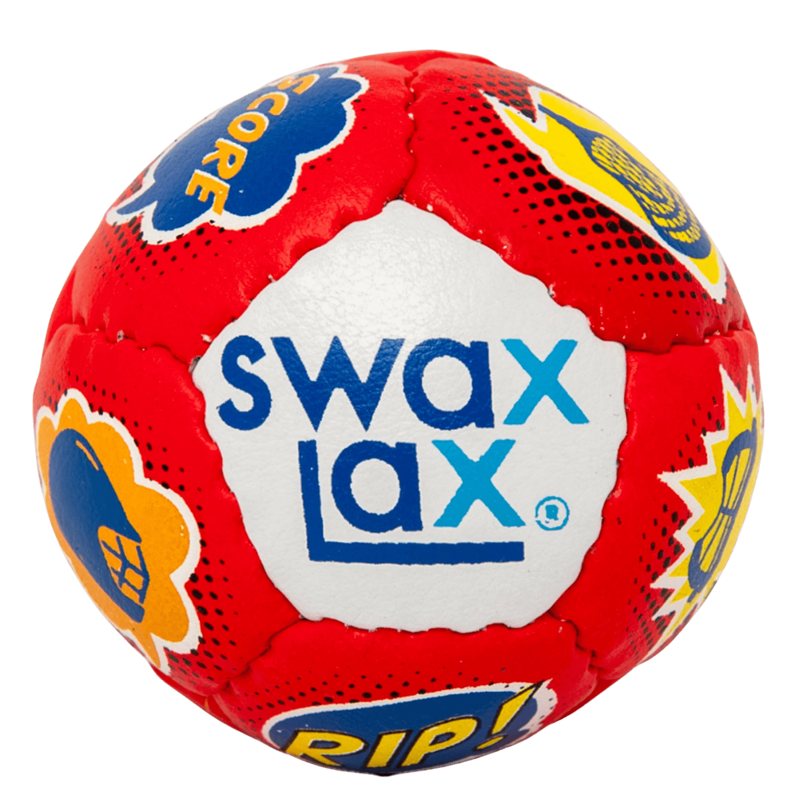 SwaxLax Practice Ball Lacrosse Balls Red Comic Lax.com