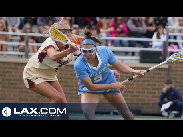 #2 North Carolina vs #1 Boston College | 2022 College Highlights - Lax.com