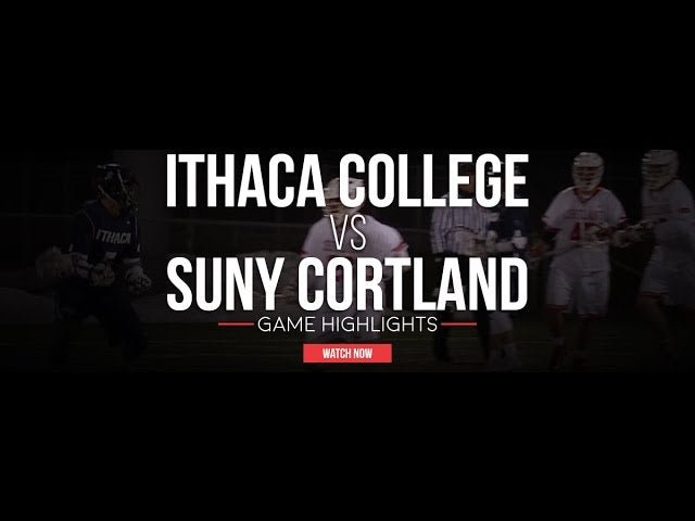 Ithaca College vs SUNY Cortland | 2017 College Lacrosse Highlights - Lax.com