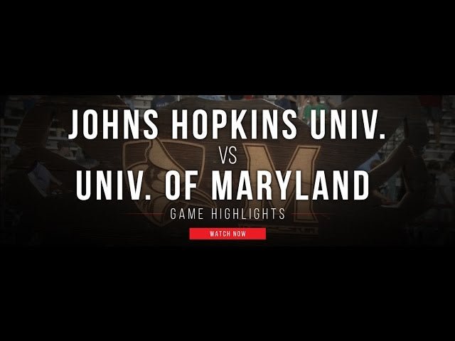 Johns Hopkins vs Maryland Lacrosse Highlights - Lax.com