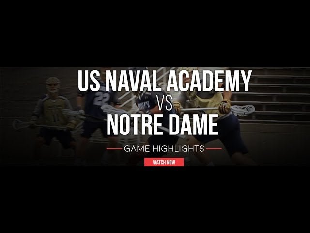 Notre Dame vs US Naval Academy | 2016 Fall Lacrosse Highlights - Lax.com