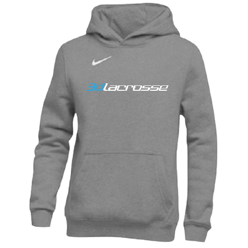 3D Nike Youth Training Hoodie - Dark Grey Heather Apparel Tops Dark Grey Heather - 063 Lax.com