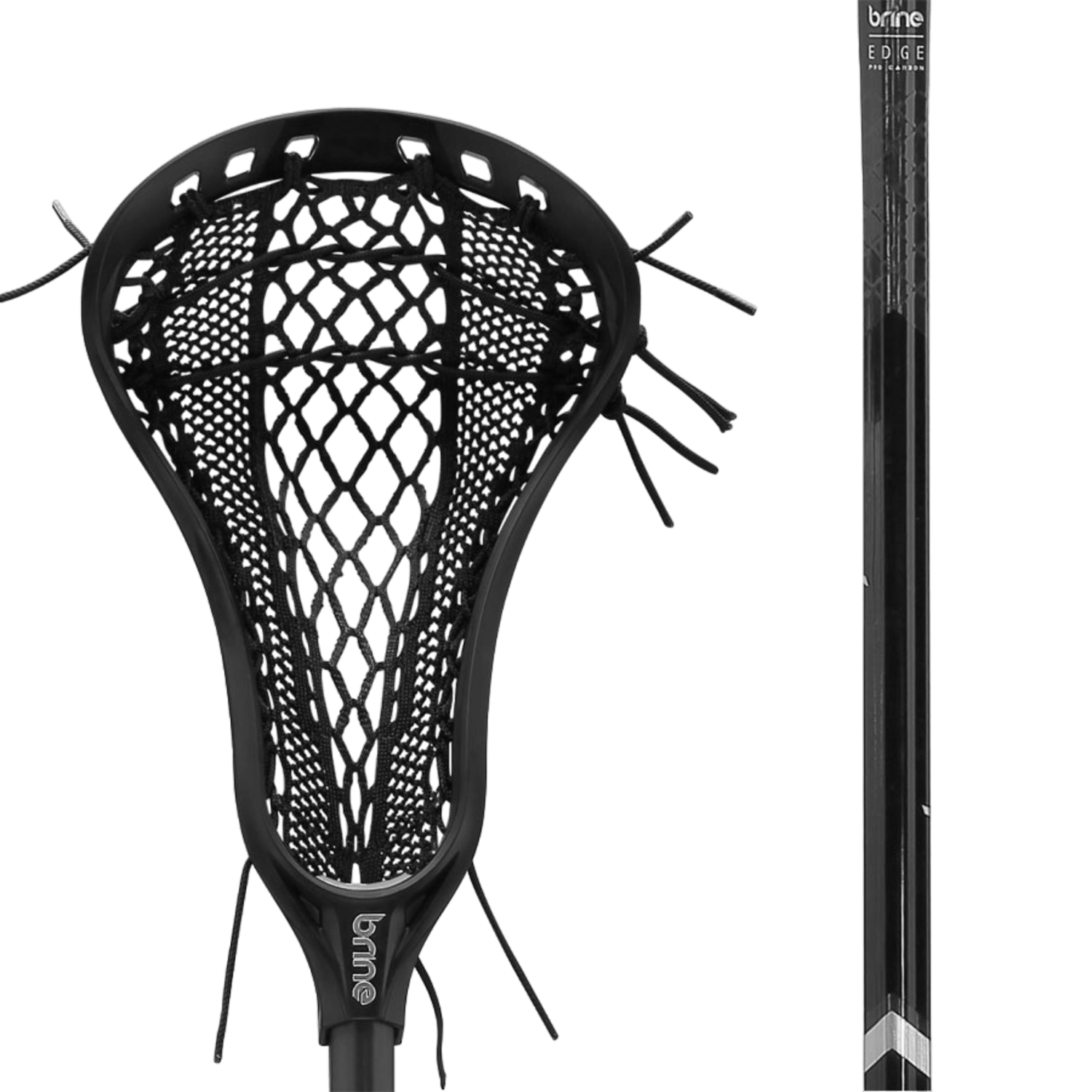 Brine Edge Pro Complete Stick with Edge Pro Carbon Shaft Women's Complete Sticks Brine - CEPRO1 - BK Black Lax.com