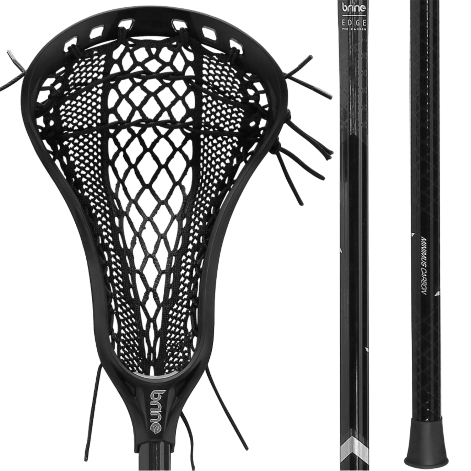 Brine Edge Pro Complete Stick with Edge Pro Carbon Shaft Women's Complete Sticks Brine - CEPRO1 - BK Black Lax.com