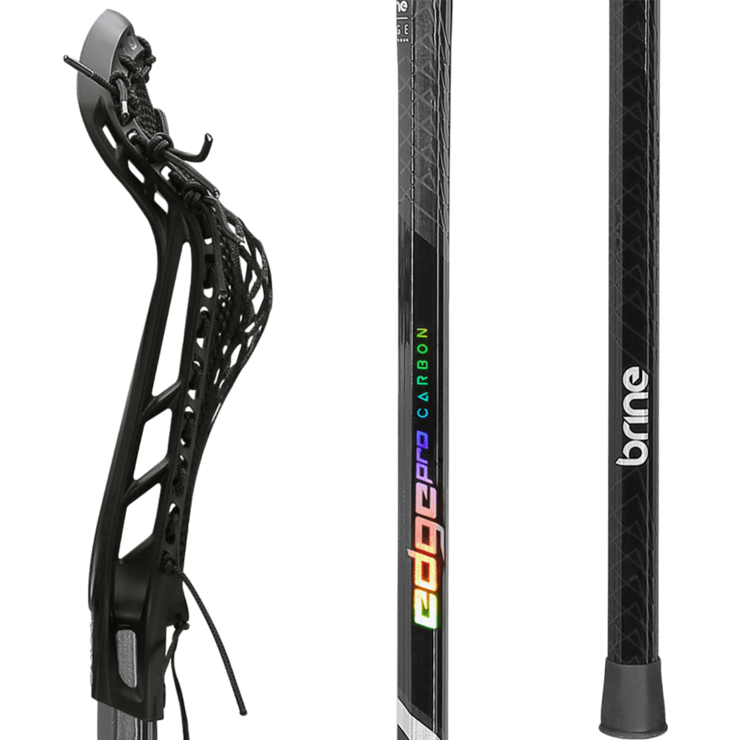 Brine Edge Pro Complete Stick with Edge Pro Carbon Shaft Women's Complete Sticks Brine - CEPRO1 - BK Black Lax.com