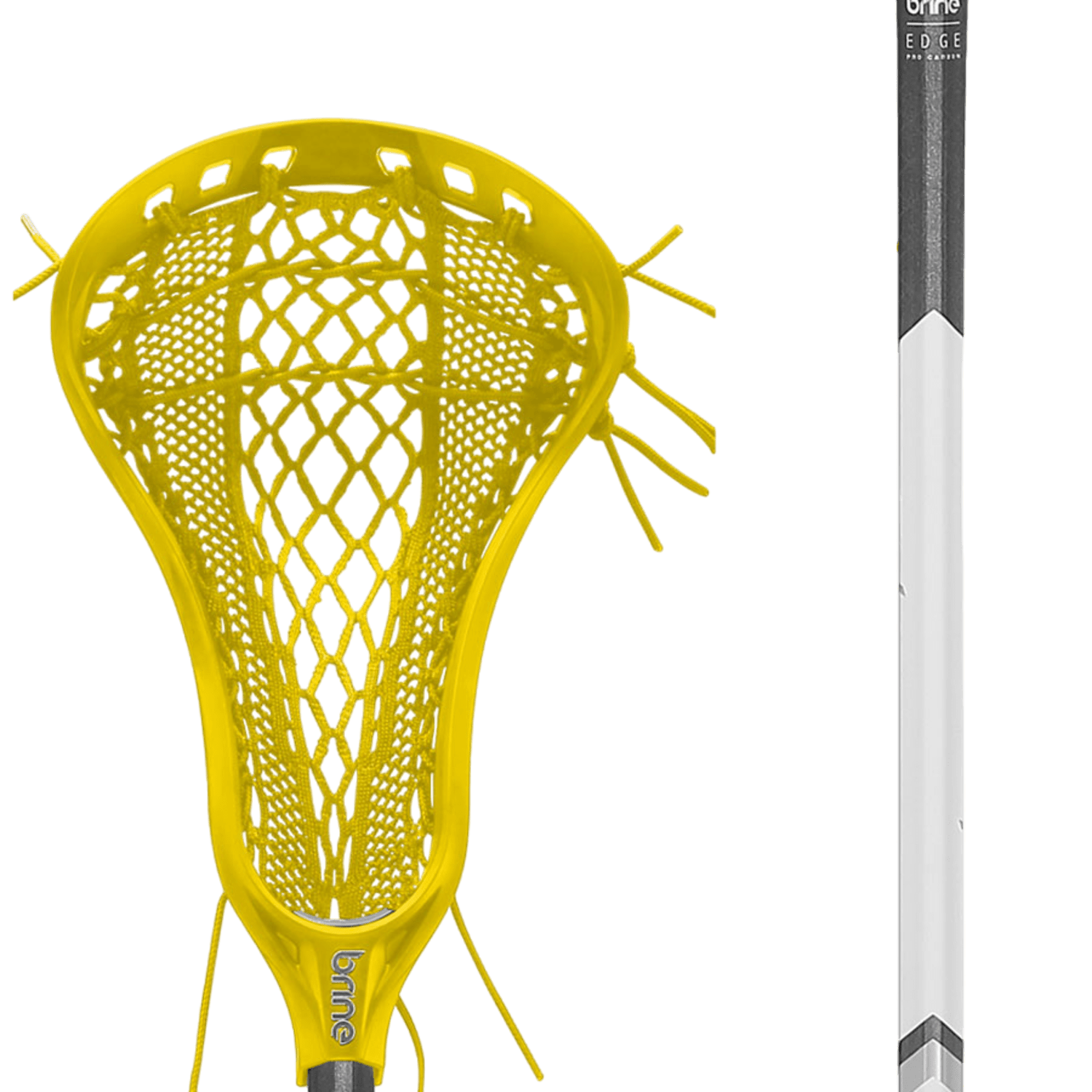 Brine Edge Pro Complete Stick with Edge Pro Carbon Shaft Women's Complete Sticks Brine - CEPRO1 - YLW Yellow Lax.com