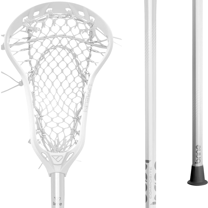 Brine Krown Lacrosse Complete Stick Women's Complete Sticks White Lax.com