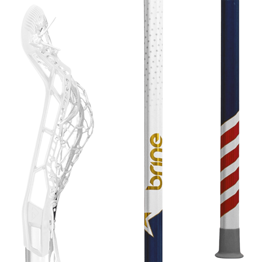 Brine Krown Pro LE U.S.A. Complete Stick Women's Complete Sticks Brine - L - KPRWB3 - RWB USA Lax.com