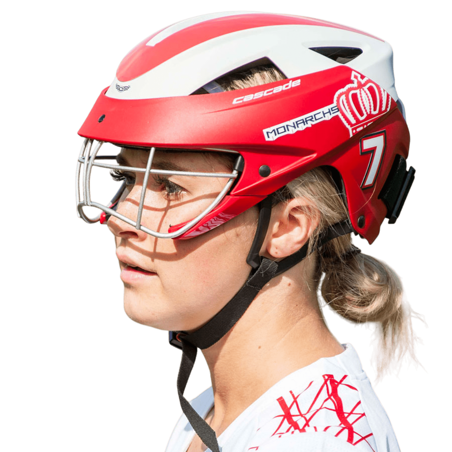 Cascade LX Lacrosse Headgear Women's Goggles White Lax.com