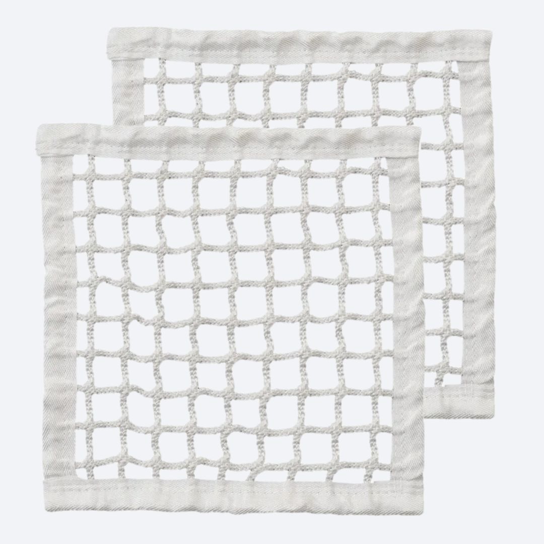 Champion 7MM White Lacrosse Nets - Pair Nets Lax.com