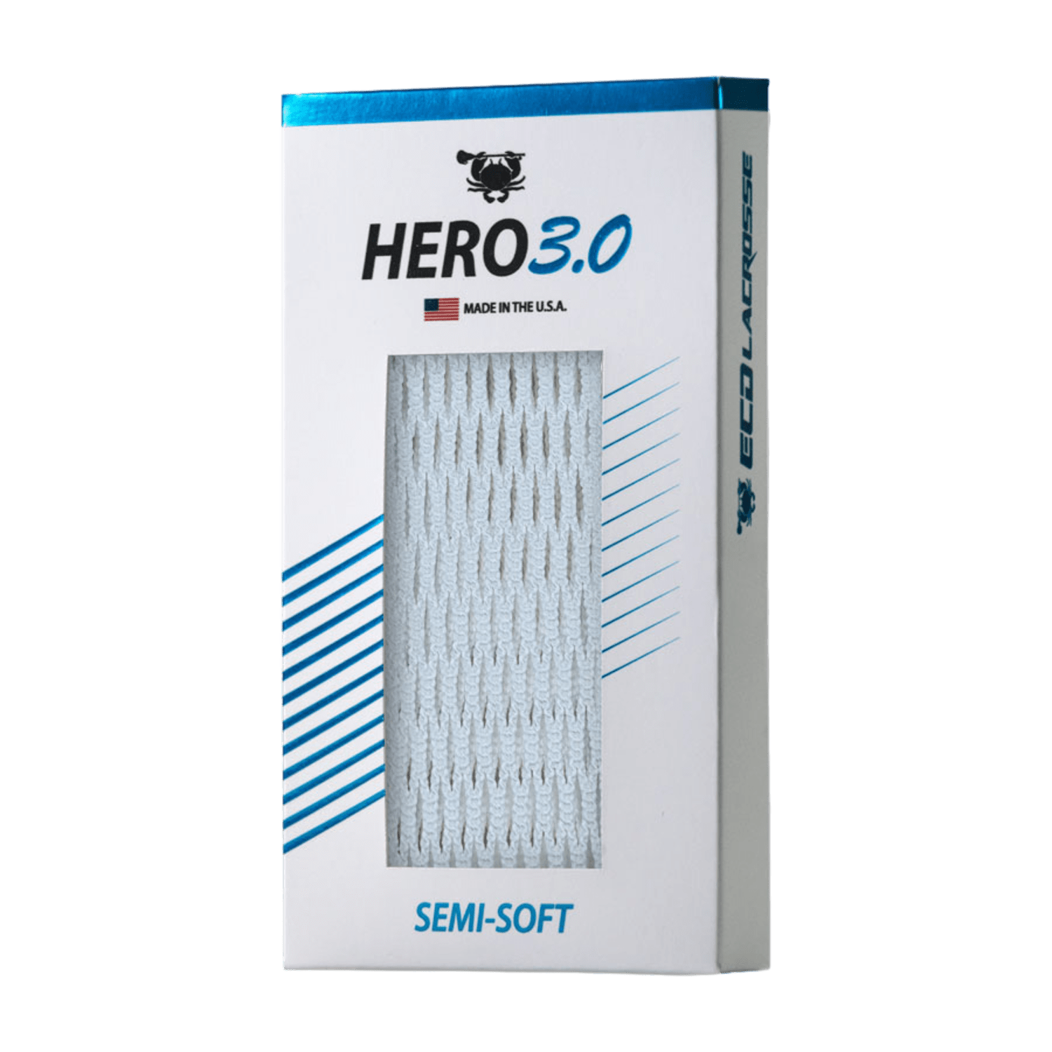 East Coast Dyes Hero 3.0 Mesh Men's Stringing Supplies ECD - Hero3SS - BK Black Lax.com