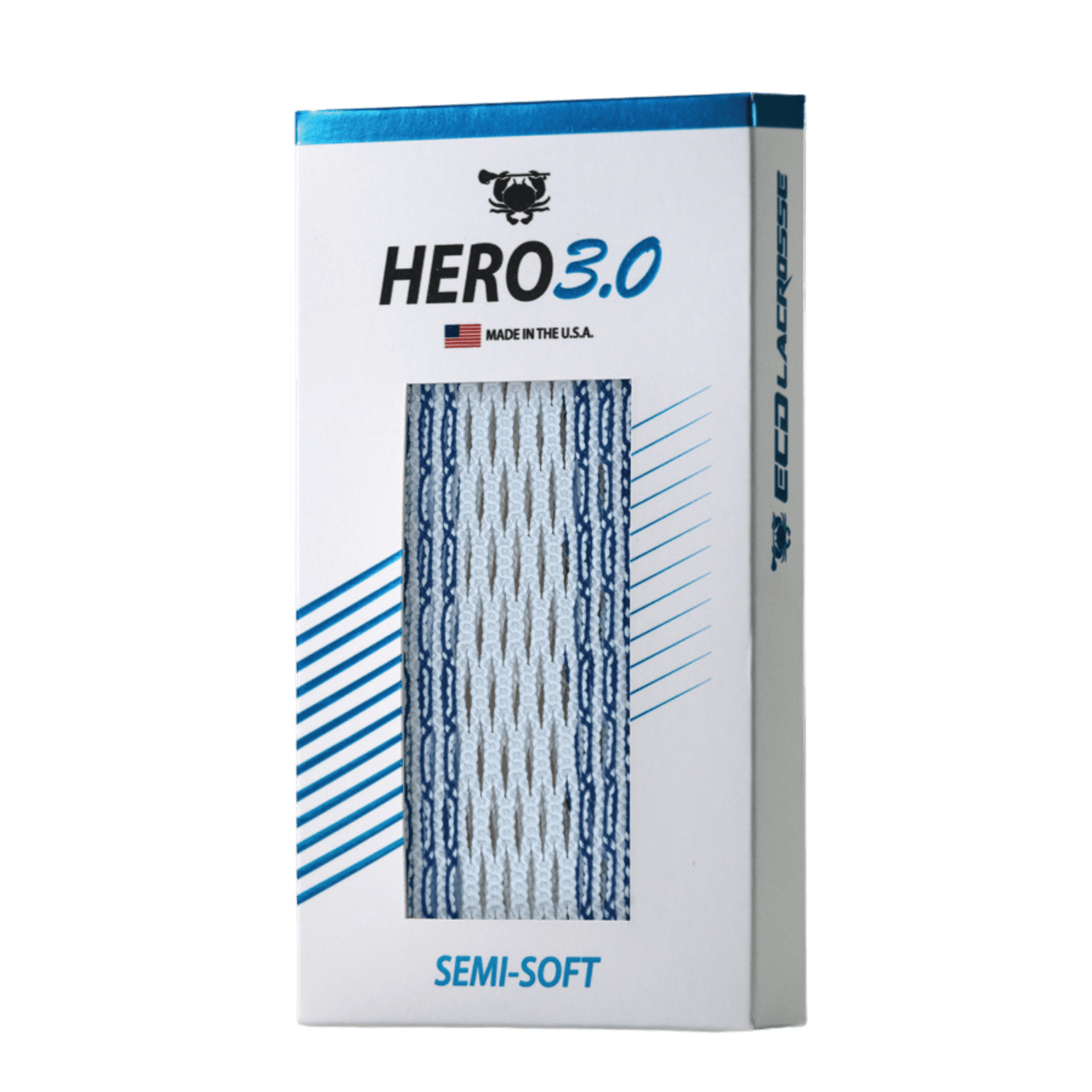 East Coast Dyes Hero 3.0 Striker Mesh Men's Stringing Supplies Ecd - Hero3Striker - NA Navy Lax.com