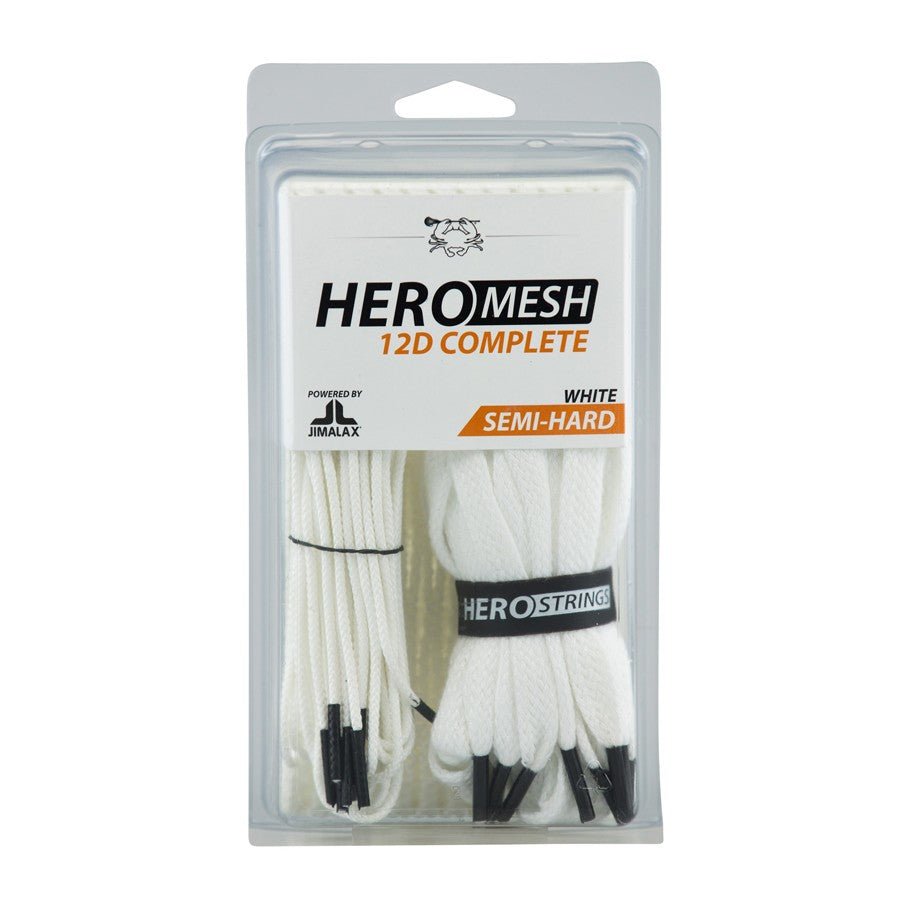 ECD 12D Hero Semi Hard Goalie Mesh Kit Men's Stringing Supplies White Lax.com