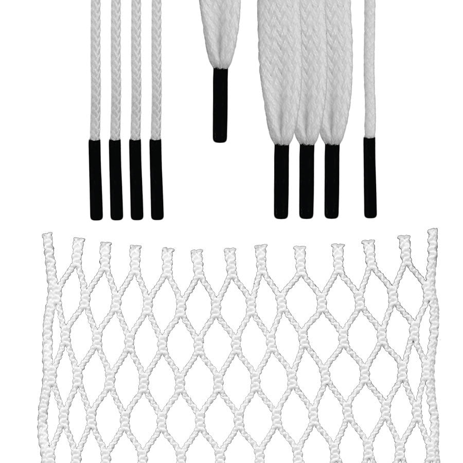 ECD 12D Hero Semi Hard Goalie Mesh Kit Men's Stringing Supplies White Lax.com