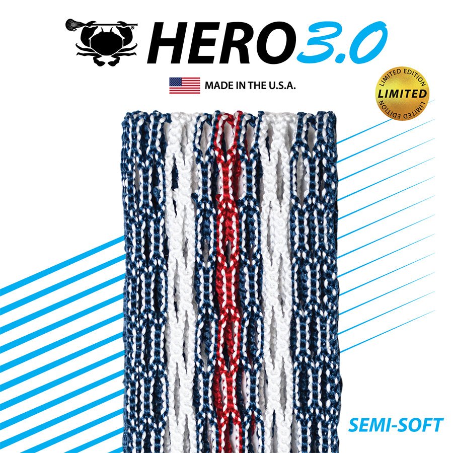 ECD Hero 3.0 Semi - Soft USA 2024 Mesh Men's Stringing Supplies Lax.com