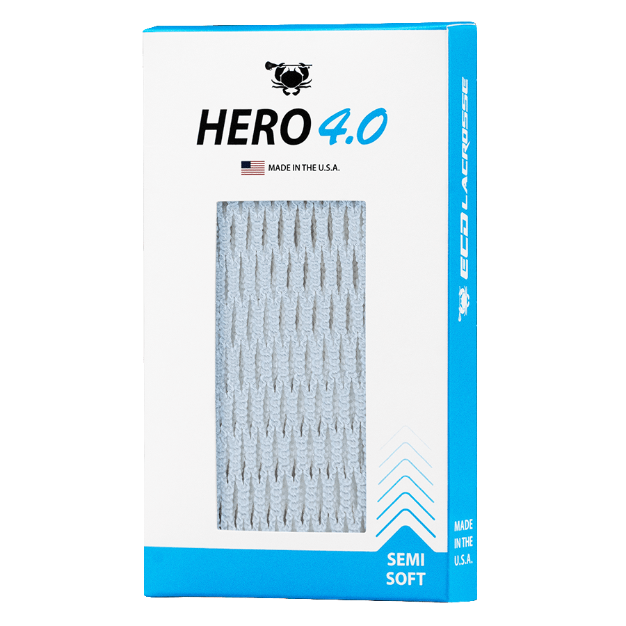 ECD Hero 4.0 Lacrosse Mesh Men's Stringing Supplies White Lax.com