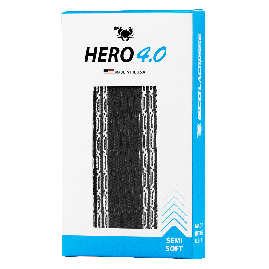 ECD Hero 4.0 Striker Lacrosse Mesh Men's Stringing Supplies White Storm Lax.com