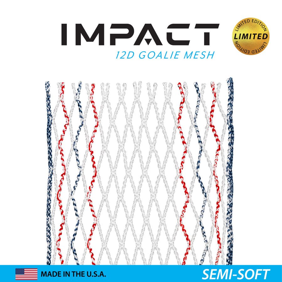 ECD Impact Goalie Semi - Soft USA 2024 Mesh Men's Stringing Supplies Lax.com