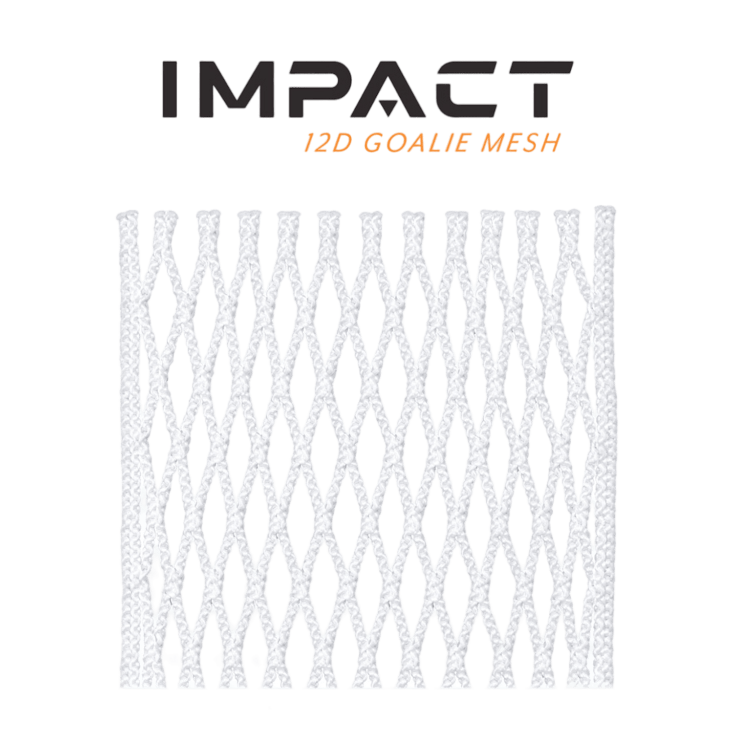 ECD Impact Semi Hard Goalie Mesh Men's Stringing Supplies ECD - ImpactGMeshSH - WH White Lax.com