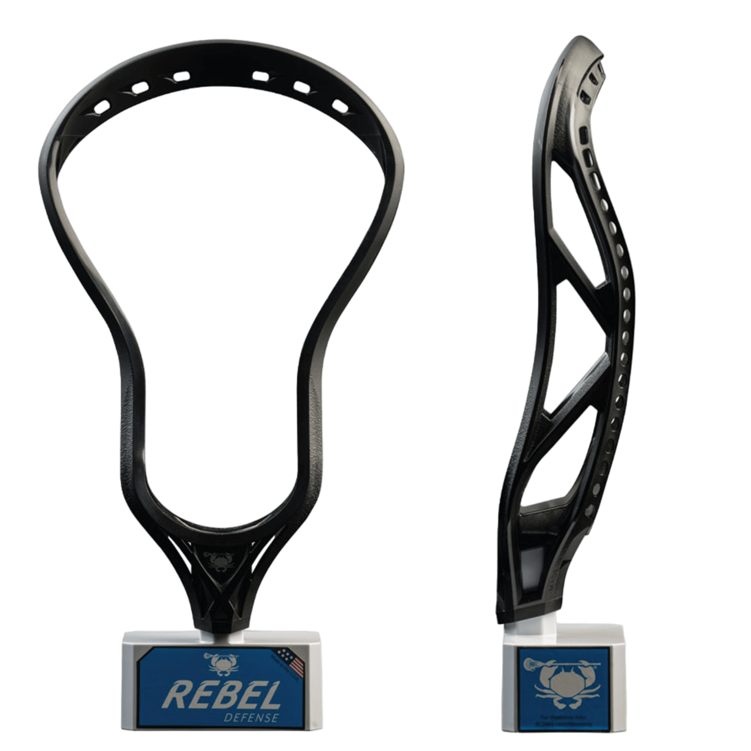 ECD Rebel Defense Men's Head ECD - RebelDEF - BK Black Lax.com