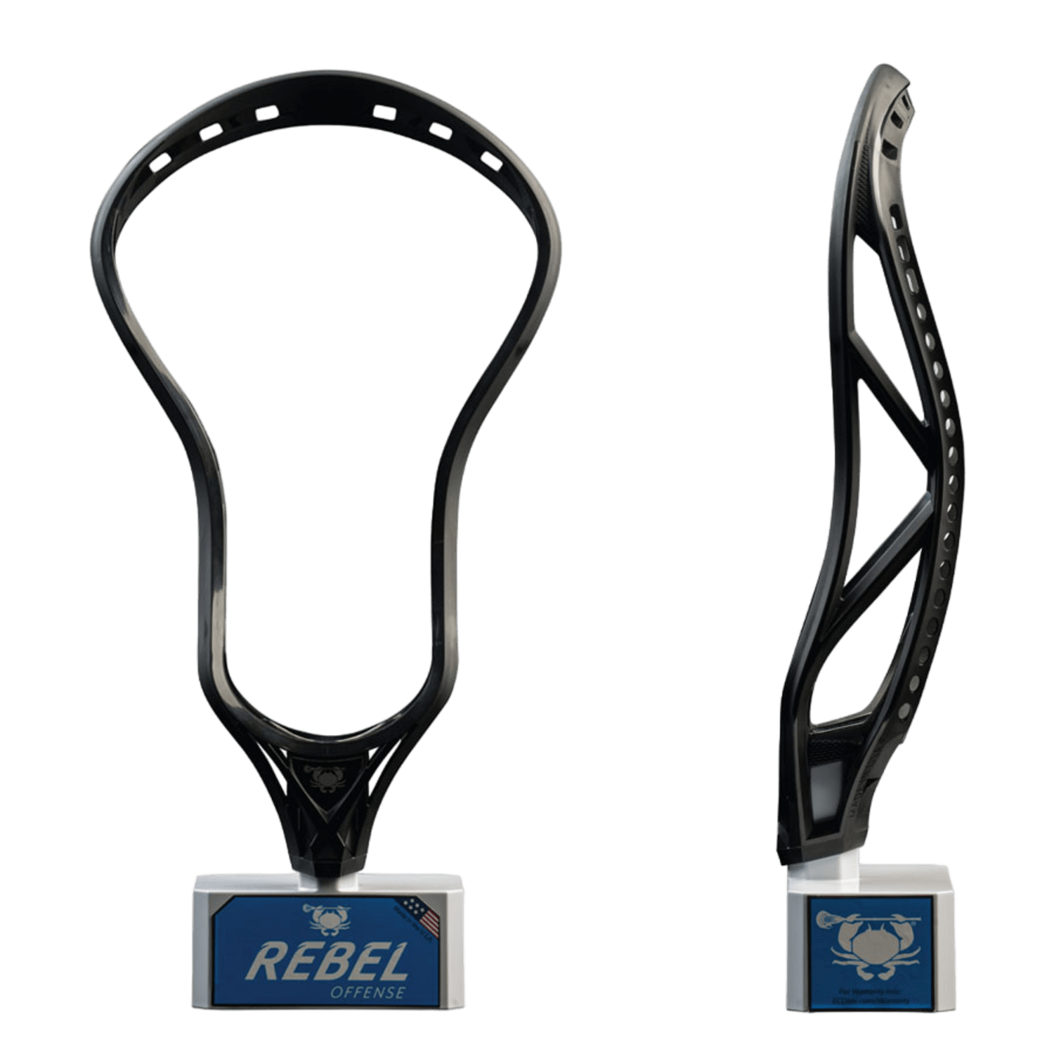 ECD Rebel Offense Men's Head ECD - REBELOFF - BK Black Lax.com