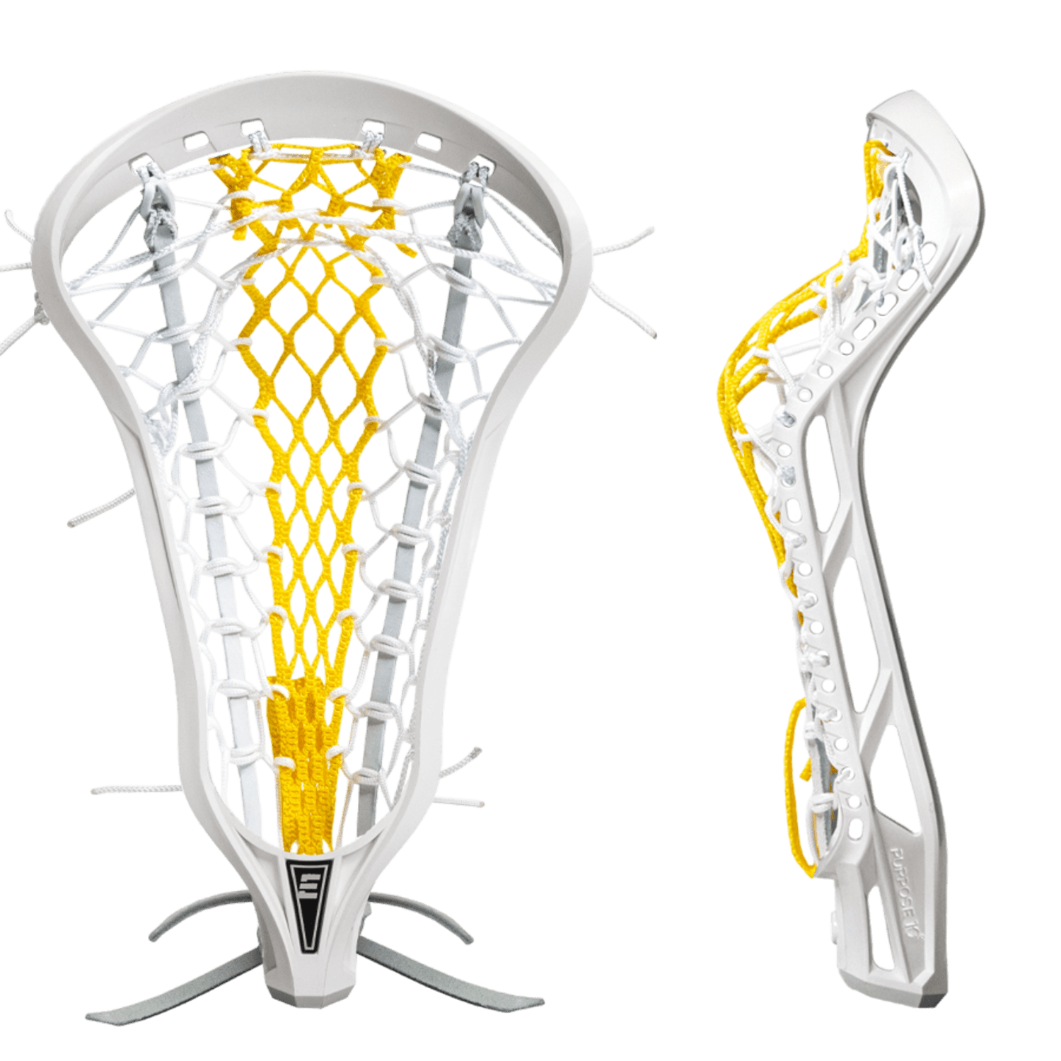 Epoch Purpose 10 Degree Strung w. 3D Elite Mesh Runner Women's Head Epoch - Purpose10HD3DEliteRunner - WYL White/Yellow Lax.com