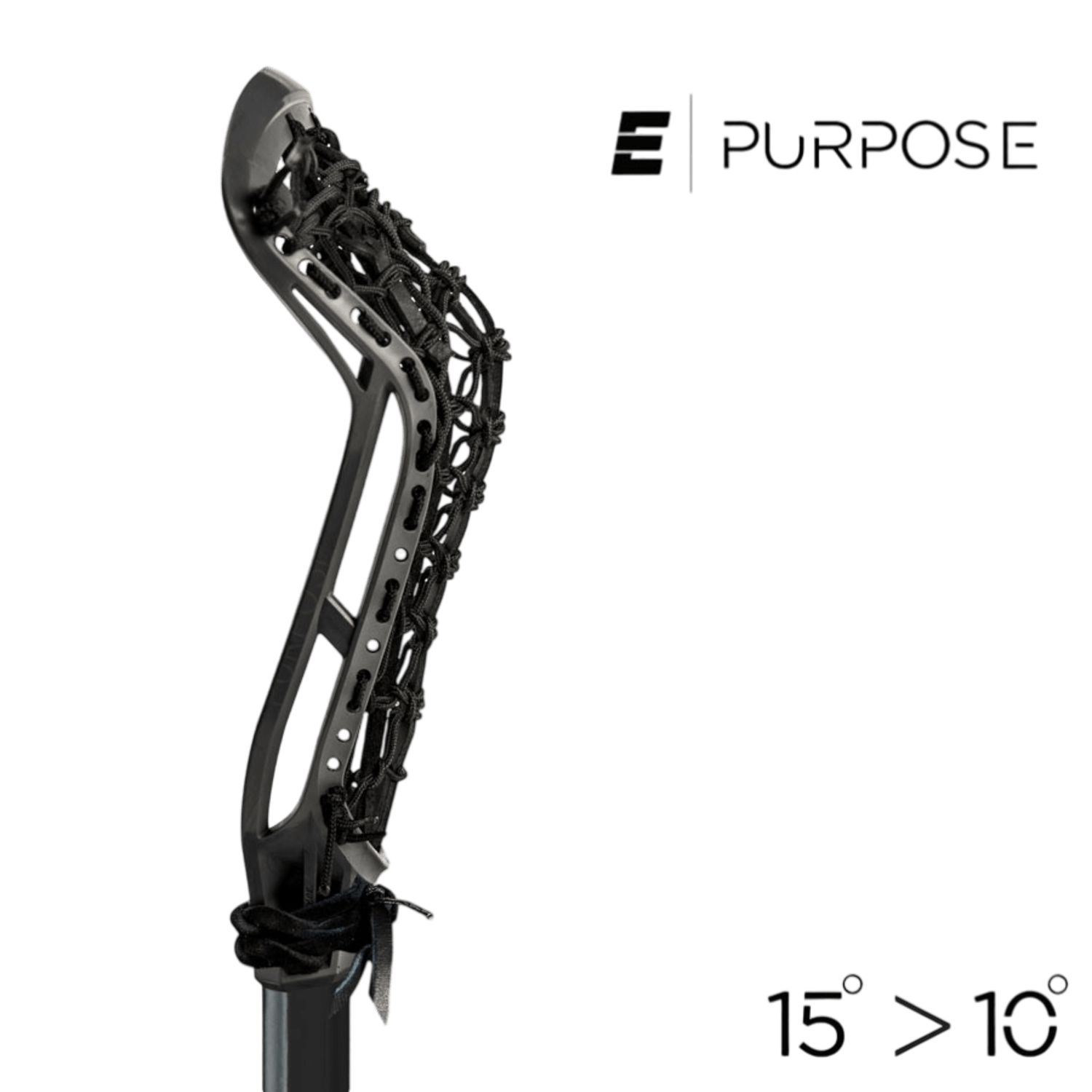 Epoch Purpose Strung w. Ladder Pocket Women's Head Black Lax.com