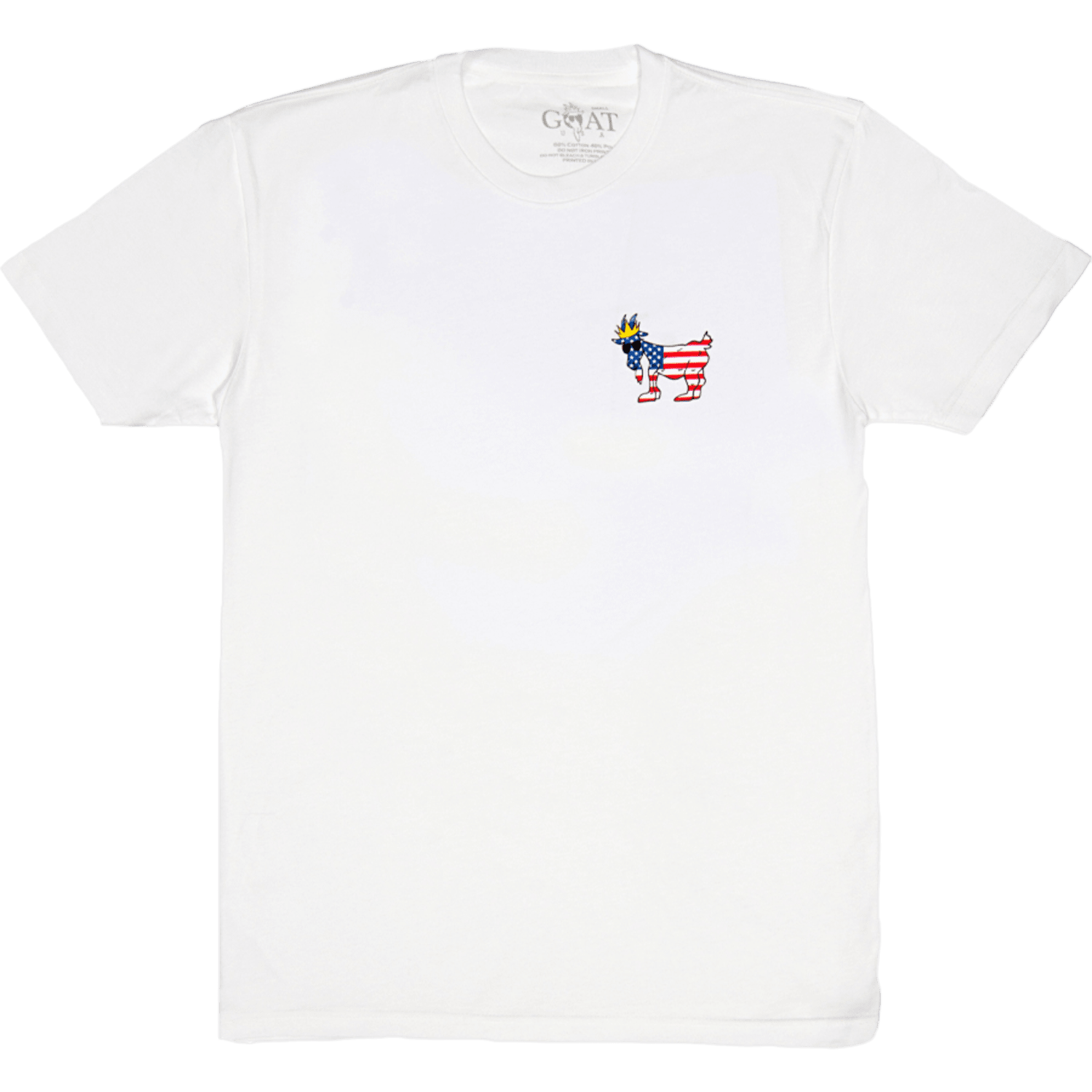 GOAT USA Freedom Patch T-Shirt Apparel Tops White Lax.com