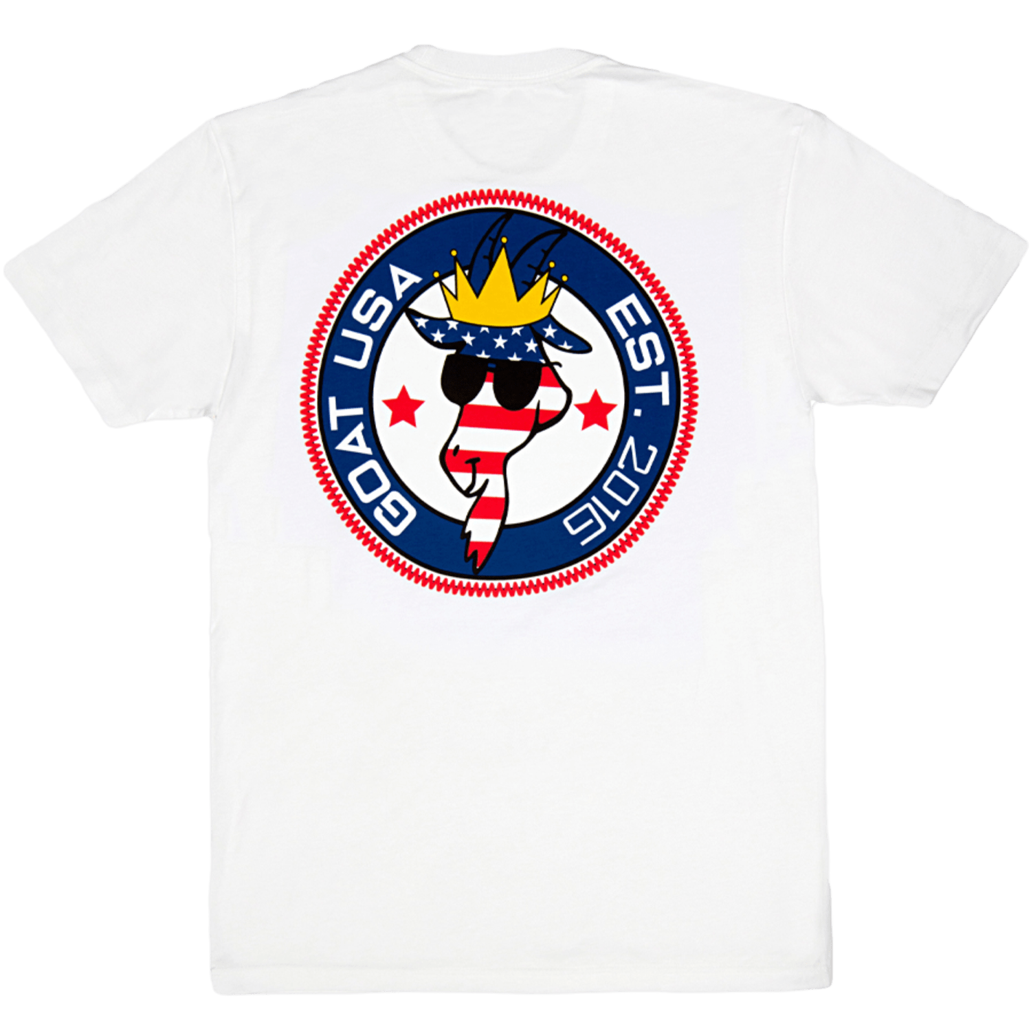 GOAT USA Freedom Patch T-Shirt Apparel Tops White Lax.com