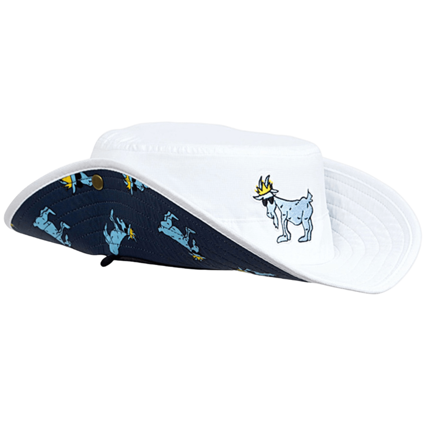 GOAT USA OG Bucket Hat Apparel Accessories White Lax.com