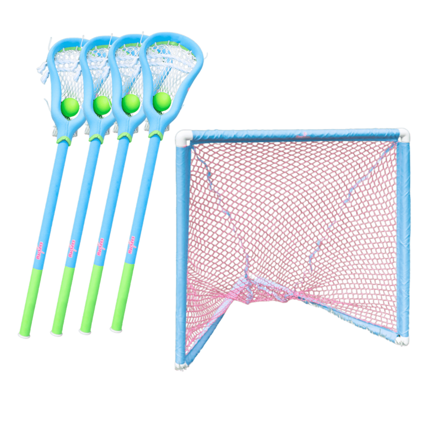 Hackees 4 Pack Game Set 2 v. 2 Training Equipment Lime Lax.com