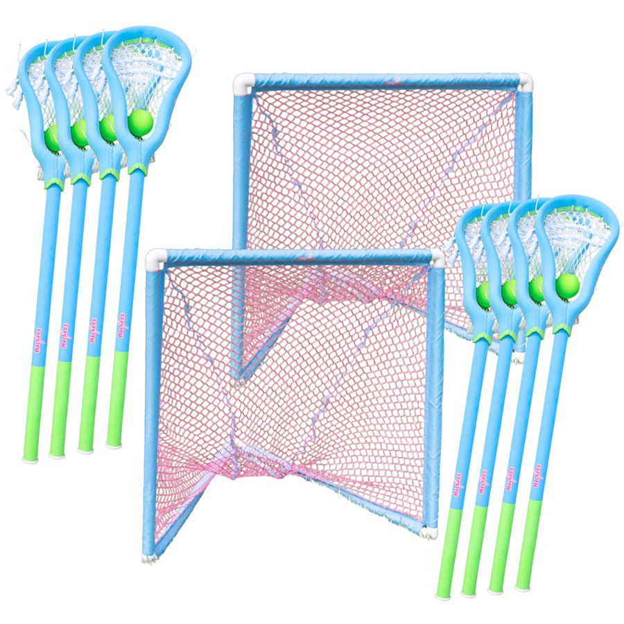 Hackees 8 Pack Game Set - 4 v. 4 Training Equipment Lime Lax.com