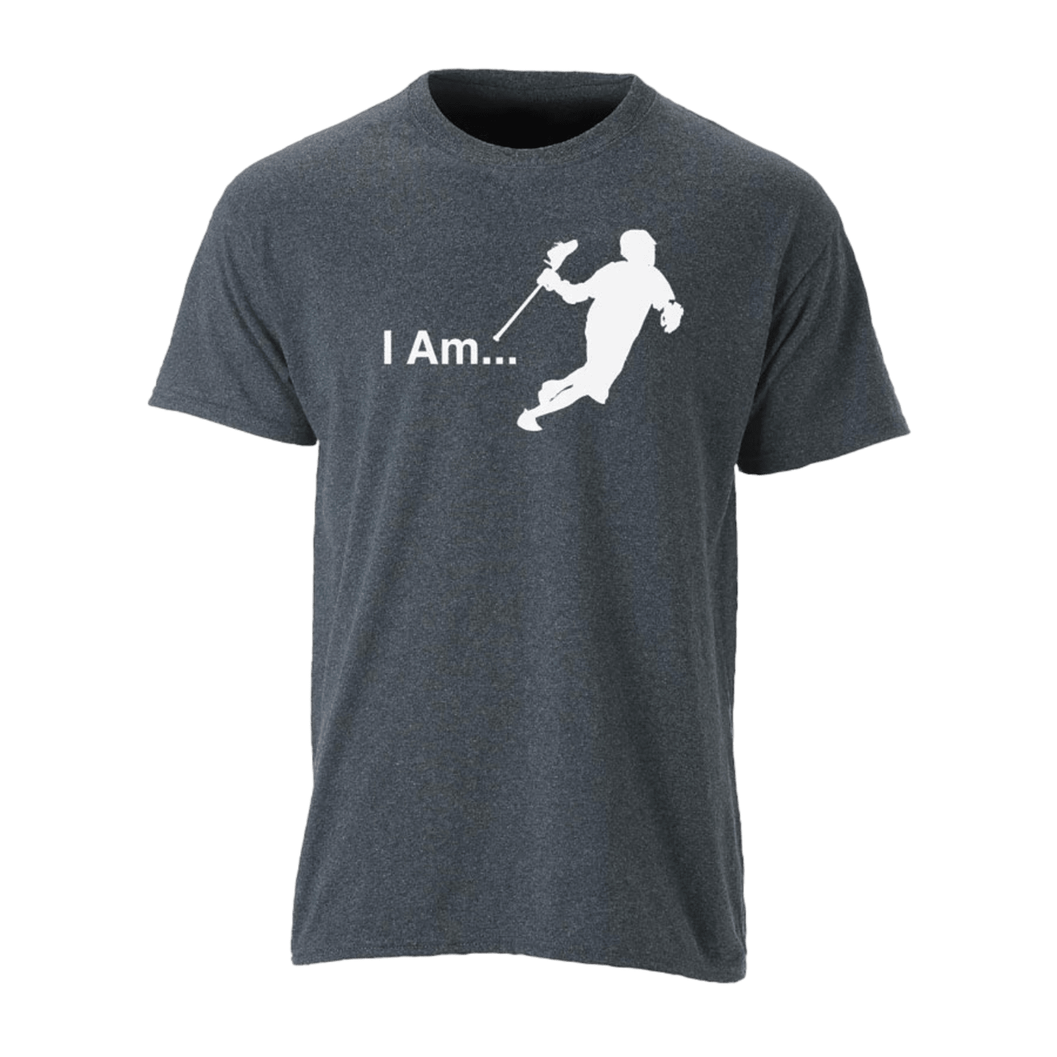 I am Attackman T - Shirt Apparel Tops IAMAA - GPH - XL Graphite Lax.com