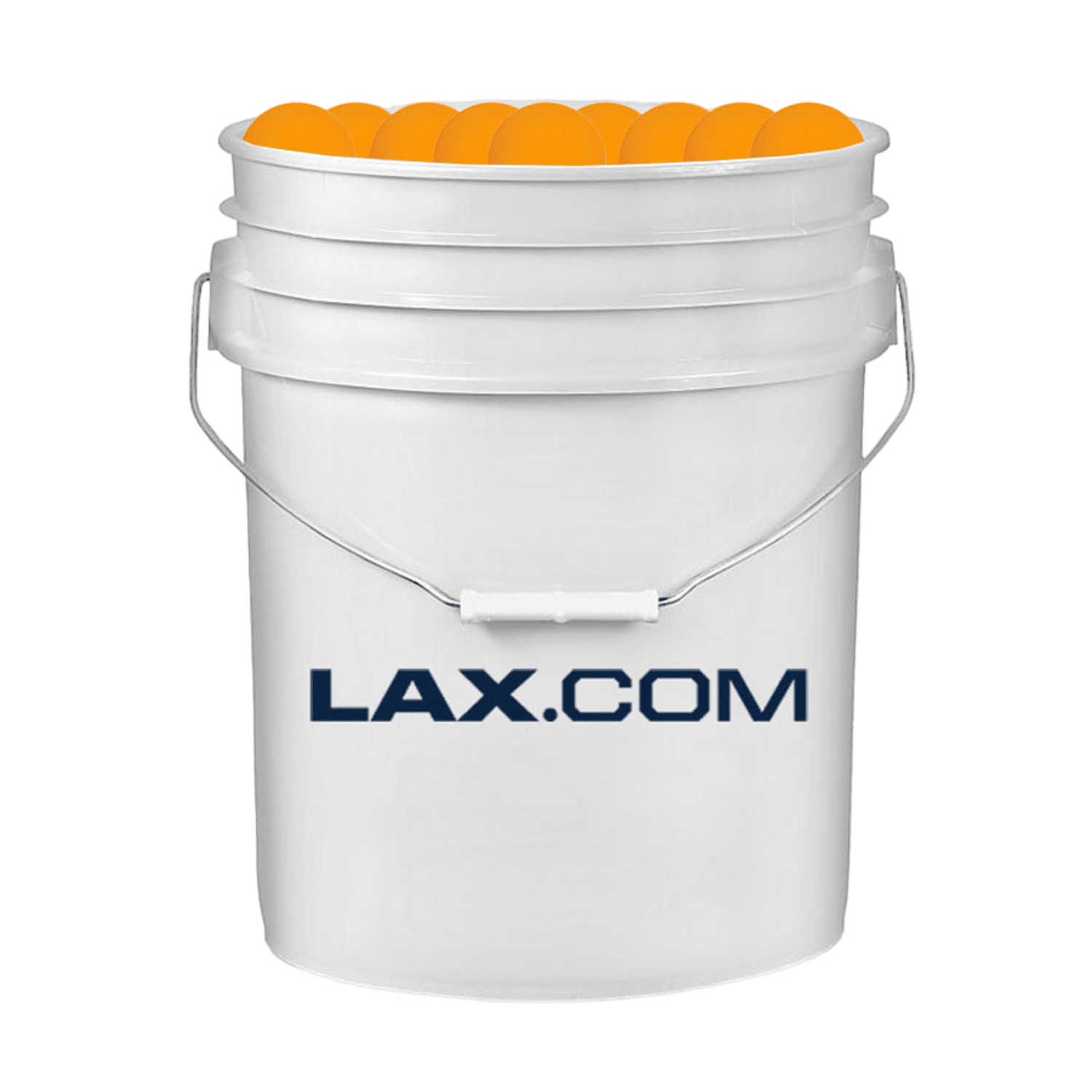 Lax.com Bucket of Balls NOCSAE Approved Lacrosse Balls Lax - Bucket - OR Orange Lax.com