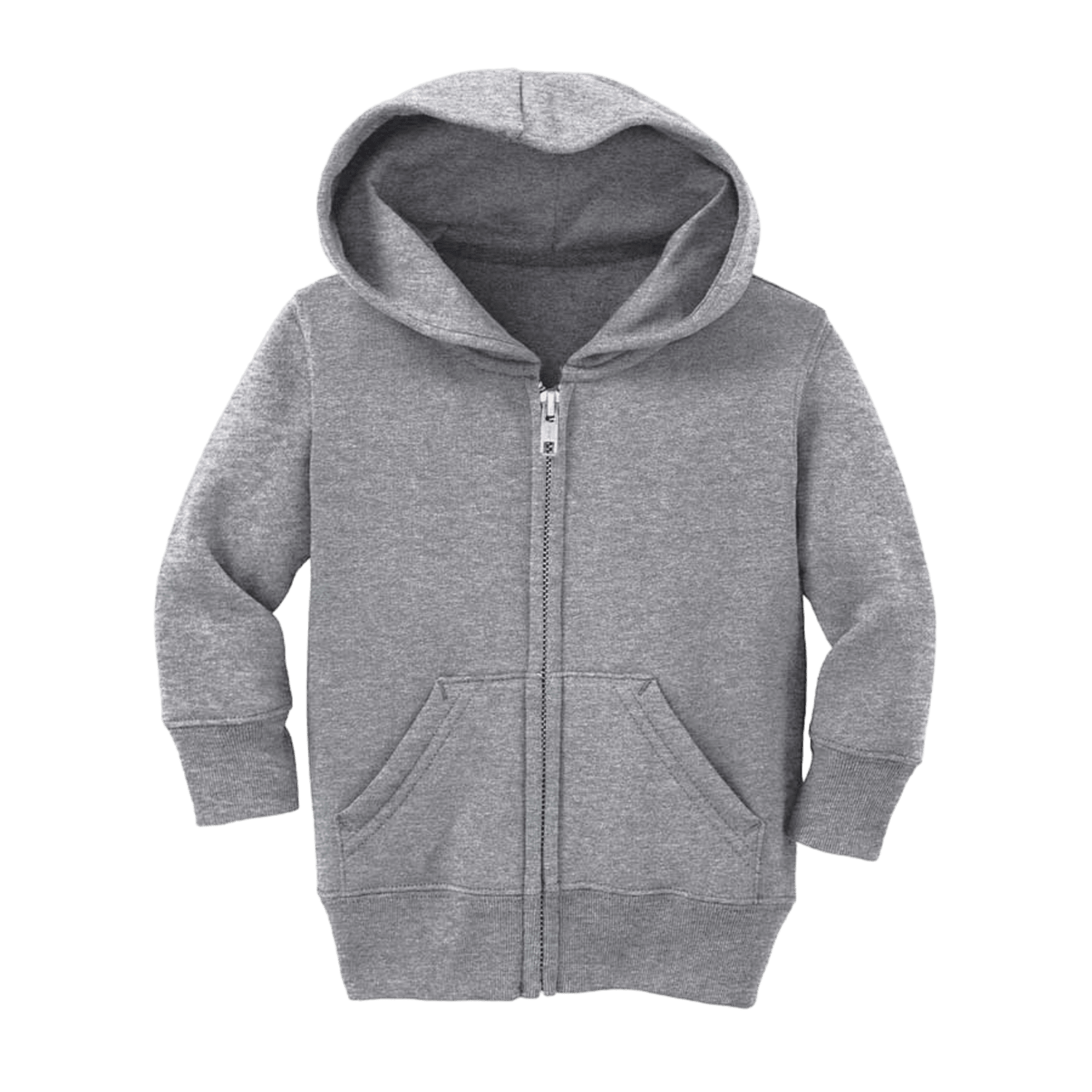 Lax.com Infant Fleece Full - Zip Hooded Sweatshirt Apparel Tops Grey Lax.com